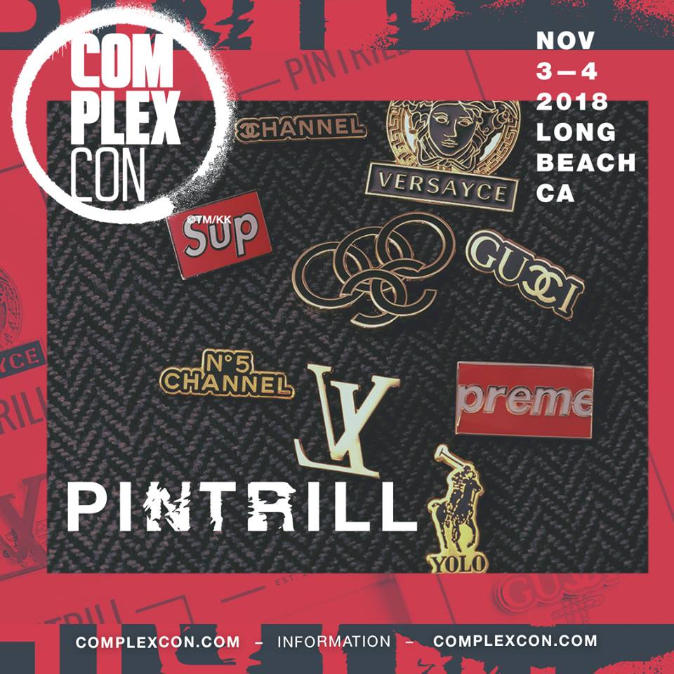 This is a promo flyer from Complex Con showcasing all the brands that are being featured. 